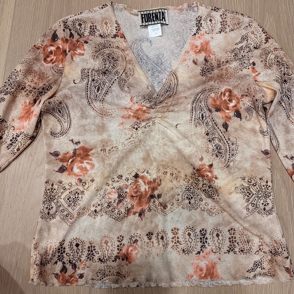 Y2K Forenza peasant blouse - Picture 3 of 6